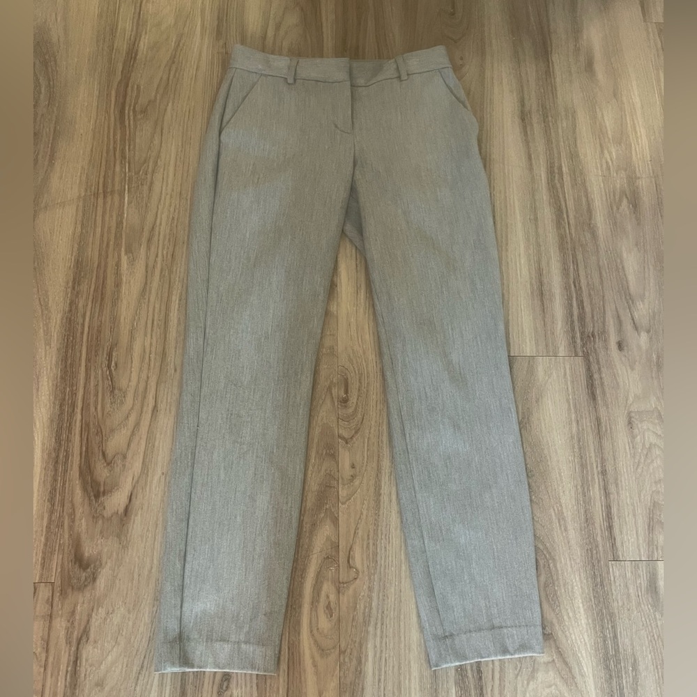 Express, Ankle, Mid Rise, 0 Regular, Grey